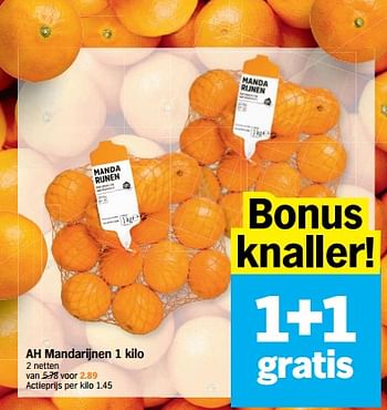 Promotions Ah mandarijnen - Produit Maison - Albert Heijn - Valide de 29/11/2022 à 04/12/2022 chez Albert Heijn