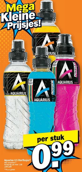 Promotions Aquarius - Aquarius - Valide de 29/11/2022 à 04/12/2022 chez Albert Heijn