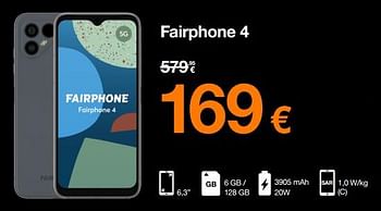 Promoties Fairphone 4 - Fairphone - Geldig van 29/11/2022 tot 04/12/2022 bij Orange