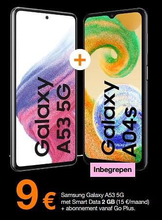 Promoties Samsung galaxy a53 5g - Samsung - Geldig van 29/11/2022 tot 04/12/2022 bij Orange