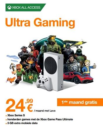 Promoties Xbox ultra gaming - Microsoft - Geldig van 29/11/2022 tot 04/12/2022 bij Orange