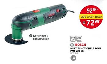 Promoties Bosch multifunctionele tool pmf 220 ce - Bosch - Geldig van 30/11/2022 tot 29/12/2022 bij Brico