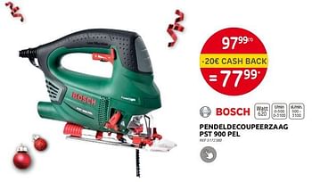 Promoties Bosch pendeldecoupeerzaag pst 900 pel - Bosch - Geldig van 30/11/2022 tot 29/12/2022 bij Brico