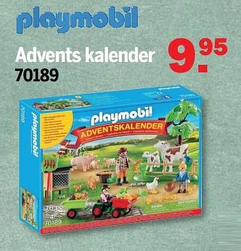 Promoties Advents kalender 70189 - Playmobil - Geldig van 27/11/2022 tot 17/12/2022 bij Van Cranenbroek