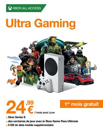 Promotions Xbox ultra gaming - Microsoft - Valide de 29/11/2022 à 04/12/2022 chez Orange