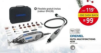 Promotions Dremel outil multifonctions 4250 - Dremel - Valide de 30/11/2022 à 29/12/2022 chez Brico