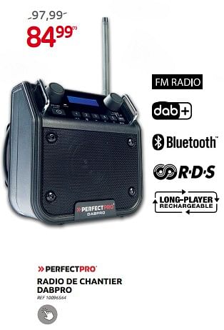 Promotions Perfect pro radio de chantier dabpro - Perfect Pro - Valide de 30/11/2022 à 29/12/2022 chez Brico