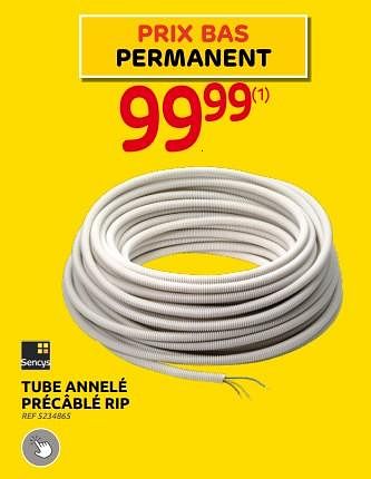 Promotions Tube annelé précâblé rip - Sencys - Valide de 30/11/2022 à 29/12/2022 chez Brico