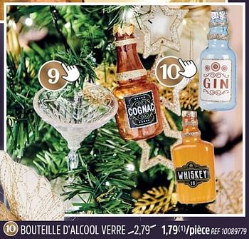 Promotions Bouteille d’alcool verre - Produit maison - Brico - Valide de 30/11/2022 à 29/12/2022 chez Brico