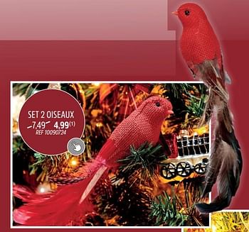 Promotions Set 2 oiseaux - Produit maison - Brico - Valide de 30/11/2022 à 29/12/2022 chez Brico