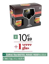 Coffret - box kasteel rouge - rood-Kasteelbier