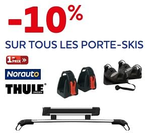 Promotions -10% sur tous les porte-skis - Produit maison - Auto 5  - Valide de 28/11/2022 à 03/01/2023 chez Auto 5