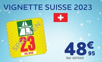 Promotions Vignette suisse - Produit maison - Auto 5  - Valide de 28/11/2022 à 03/01/2023 chez Auto 5