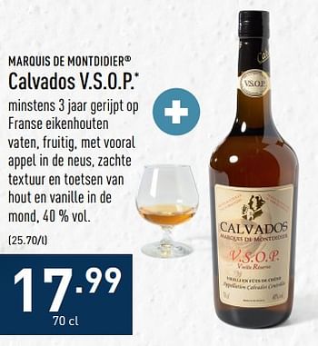 Promotions Calvados v.s.o.p. - Marquis de Montdidier - Valide de 05/12/2022 à 16/12/2022 chez Aldi