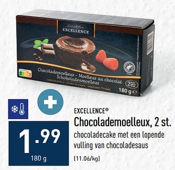 Promotions Chocolademoelleux - Excellence - Valide de 05/12/2022 à 16/12/2022 chez Aldi