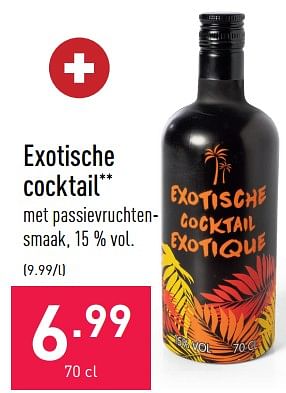 Promoties Exotische cocktail - Huismerk - Aldi - Geldig van 09/12/2022 tot 16/12/2022 bij Aldi