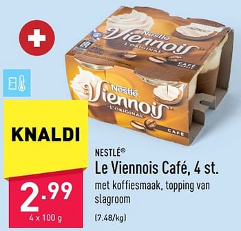 Promoties Le viennois café - Nestlé - Geldig van 09/12/2022 tot 16/12/2022 bij Aldi