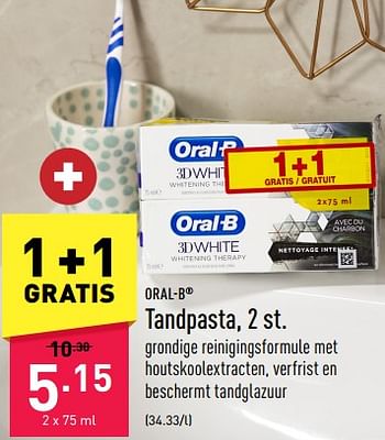 Promoties Tandpasta - Oral-B - Geldig van 09/12/2022 tot 16/12/2022 bij Aldi