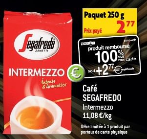 Promotions Café segafredo - Segafredo - Valide de 30/11/2022 à 06/12/2022 chez Match