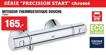 Promotions Mitigeur thermostatique douche precision start - Grohe - Valide de 30/11/2022 à 11/12/2022 chez Hubo