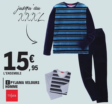 Pyjama homme chez discount leclerc