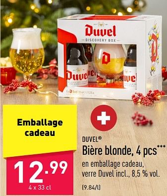 Promotions Bière blonde - Duvel - Valide de 09/12/2022 à 16/12/2022 chez Aldi