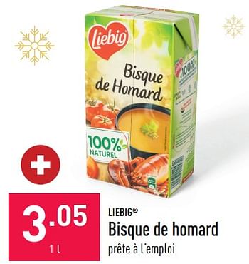 Promotions Bisque de homard - Liebig - Valide de 09/12/2022 à 16/12/2022 chez Aldi