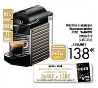 Krups machine à expresso espressomachine pixie titanium xn304710-Krups