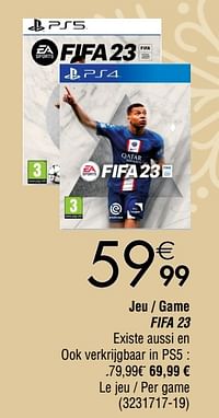 Jeu - game fifa 23-Electronic Arts