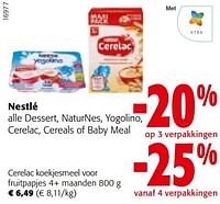 Nestlé cerelac koekjesmeel voor fruitpapjes-Nestlé
