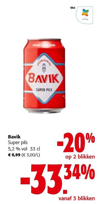 Promoties Bavik super pils - Bavik - Geldig van 30/11/2022 tot 13/12/2022 bij Colruyt
