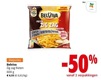 Promoties Belviva zig zag frieten - Belviva - Geldig van 30/11/2022 tot 13/12/2022 bij Colruyt