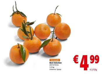 Promoties Boni selection clementines - Boni - Geldig van 30/11/2022 tot 13/12/2022 bij Colruyt