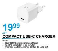 Act compact usb-c charger ac2130-ACT