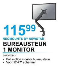 Neomounts by newstar bureausteun 1 monitor ds70-700bl1-NewStar