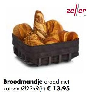 Promoties Broodmandje - Zeller Present - Geldig van 21/11/2022 tot 24/12/2022 bij Europoint