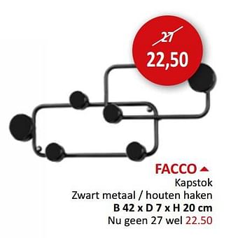 Promoties Facco kapstok - Huismerk - Weba - Geldig van 30/11/2022 tot 29/12/2022 bij Weba