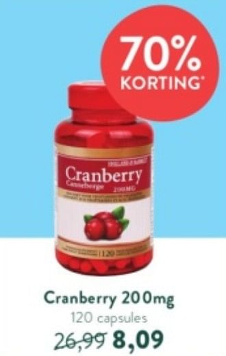 Promoties Cranberry - Huismerk - Holland & Barrett - Geldig van 28/11/2022 tot 26/12/2022 bij Holland & Barret
