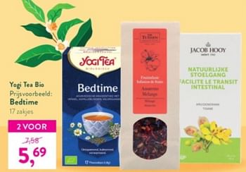 Promoties Yogi tea bio bedtime - Yogi Tea - Geldig van 28/11/2022 tot 26/12/2022 bij Holland & Barret