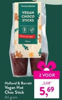 Holland + barrett vegan hot choc stick-Huismerk - Holland & Barrett