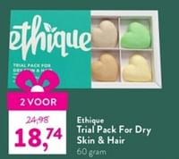 Ethique trial pack for dry skin + hair-Huismerk - Holland & Barrett