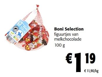 Promoties Boni selection figuurtjes van melkchocolade - Boni - Geldig van 30/11/2022 tot 13/12/2022 bij Colruyt