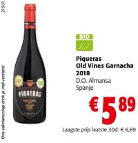Piqueras old vines garnacha 2018 d.o. almansa spanje-Rode wijnen