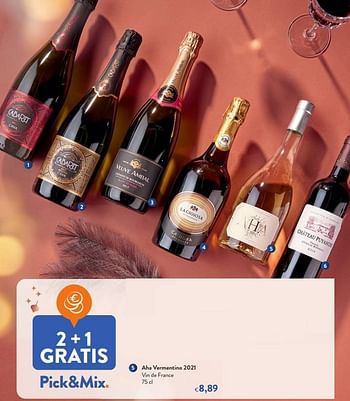 Promotions Aha vermentino 2021 vin de france - Vins rosé - Valide de 30/11/2022 à 13/12/2022 chez OKay