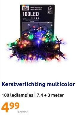 Promoties Kerstverlichting multicolor - Huismerk - Action - Geldig van 30/11/2022 tot 06/12/2022 bij Action