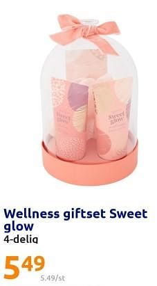 Promoties Wellness giftset sweet glow - Wellness - Geldig van 30/11/2022 tot 06/12/2022 bij Action