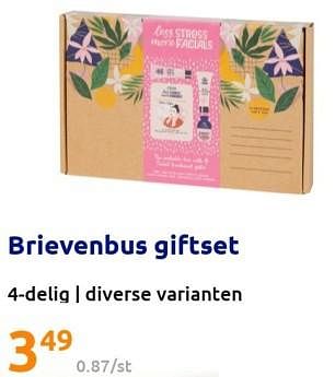 Promotions Brievenbus giftset - Produit Maison - Action - Valide de 30/11/2022 à 06/12/2022 chez Action