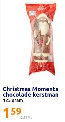 Promoties Christmas moments chocolade kerstman - Huismerk - Action - Geldig van 30/11/2022 tot 06/12/2022 bij Action