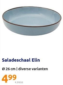 Promoties Saladeschaal elin - Huismerk - Action - Geldig van 30/11/2022 tot 06/12/2022 bij Action