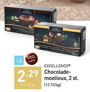 Promoties Chocolademoelleux - Excellence - Geldig van 01/12/2022 tot 31/12/2022 bij Aldi
